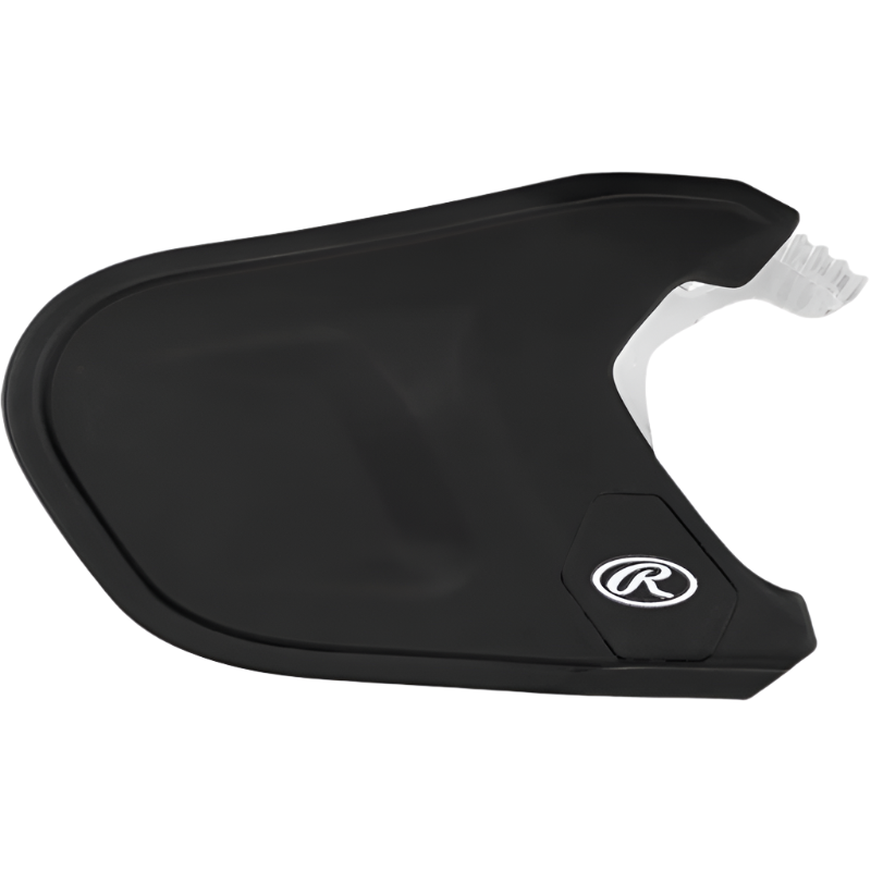 Rawlings Baseball and Softball Batting Helmet Accessories Rawlings Jaw Guard/Extender Mach Batting Helmet Matte (2022) Black ADJEXT