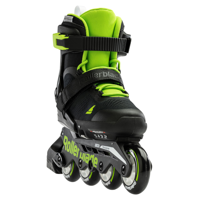 Rollerblade Inline Skates Rollerblade Microblade Inline Skate Junior Black Green Size 210 230