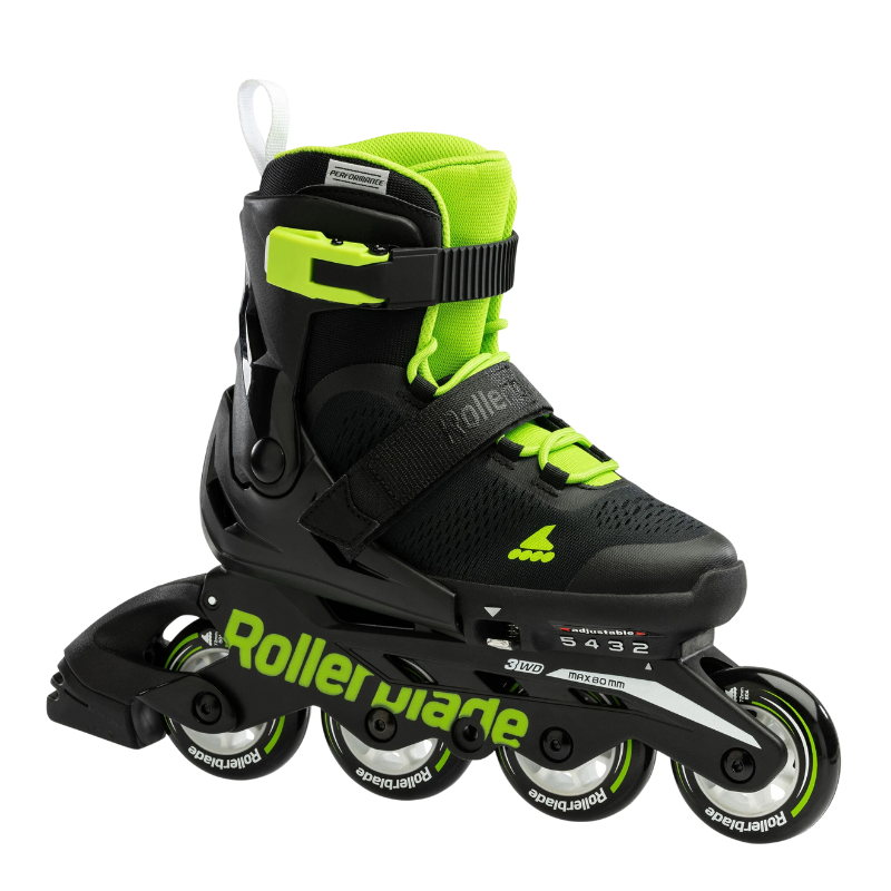 Rollerblade Inline Skates Rollerblade Microblade Inline Skate Junior Black Green