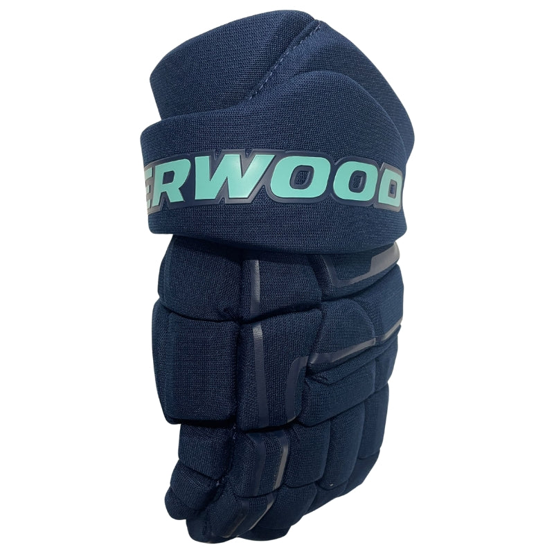 Sherwood Code Encrypt Pro Hockey Gloves SEA OFF Senior back of glove