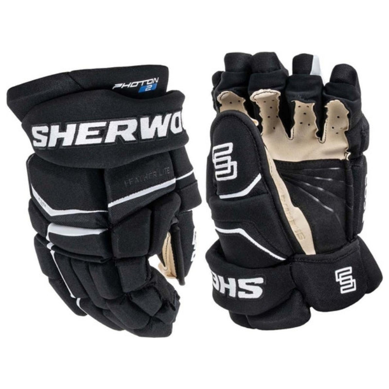 Sherwood Hockey Protective Gear Sherwood Code Photon 2 Hockey Gloves Senior Black