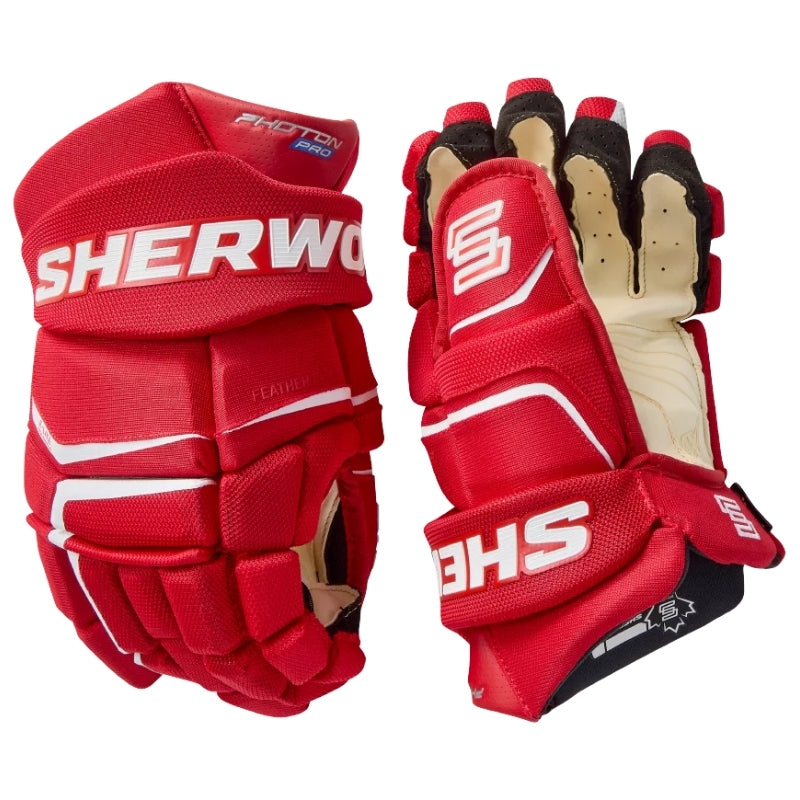 Sherwood Hockey Protective Gear Sherwood Code Photon Pro Hockey Gloves Senior Red