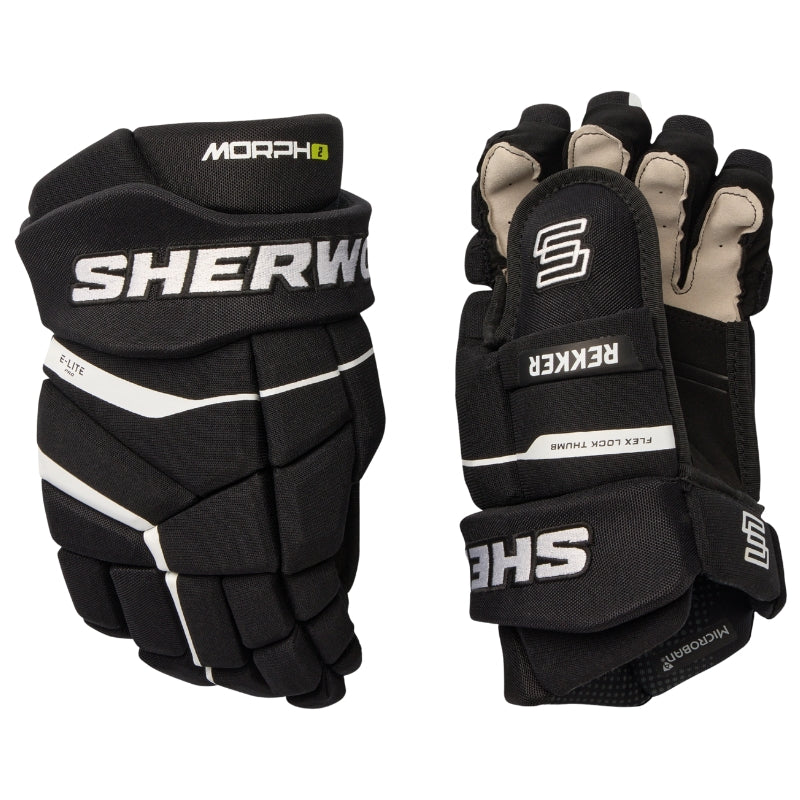 Sherwood Hockey Protective Gear Sherwood REKKER Morph 2 Hockey Gloves Senior 2025 Black