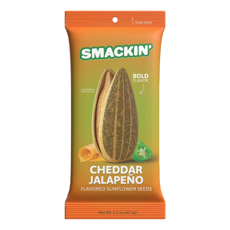 Smackin Snacks Smackin Flavoured Sunflower Seeds Pack Cheddar Jalapeno