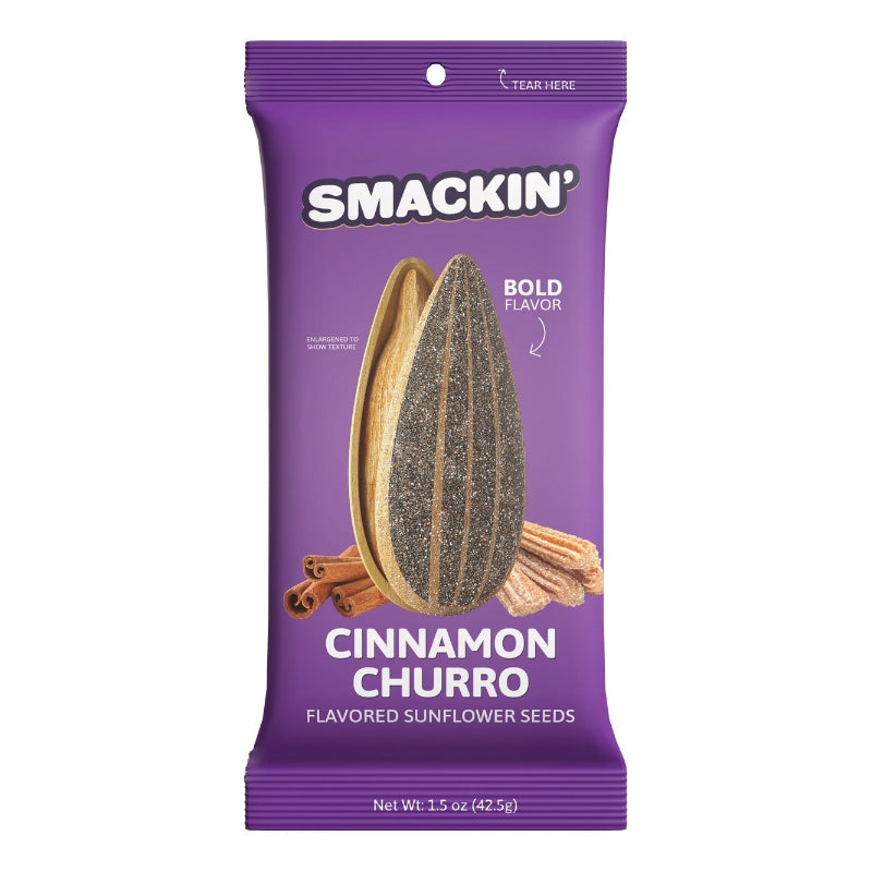 Smackin Snacks Smackin Flavoured Sunflower Seeds Pack Cinnamon Churro