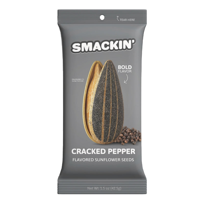 Smackin Snacks Smackin Flavoured Sunflower Seeds Pack Cracked Pepper