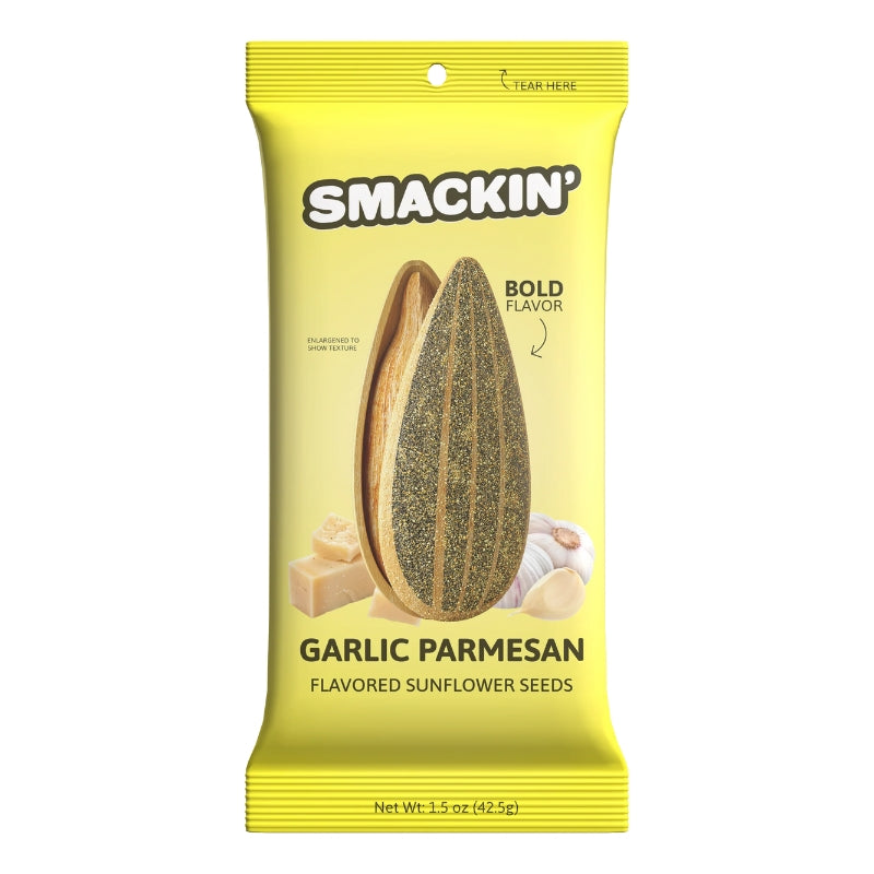 Smackin Snacks Smackin Flavoured Sunflower Seeds Pack Garlic Parmesan