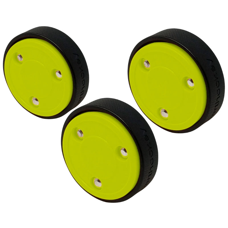 Smarthockey Hockey Pucks Smarthockey Slider Hockey Puck Neon Yellow