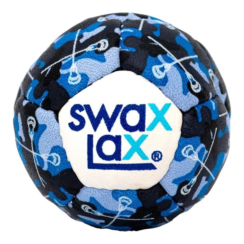 Swax Lacrosse Accessories Swax Lax Soft Weighted Lacrosse Training Ball SW-12 Blue Camo Sticks