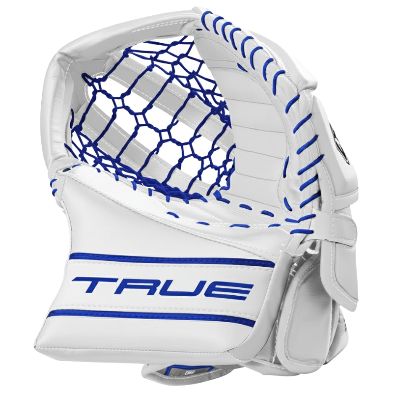 TRUE Goalie Protective Gear TRUE Catalyst L87 Goalie Catcher Senior 2025 White Royal