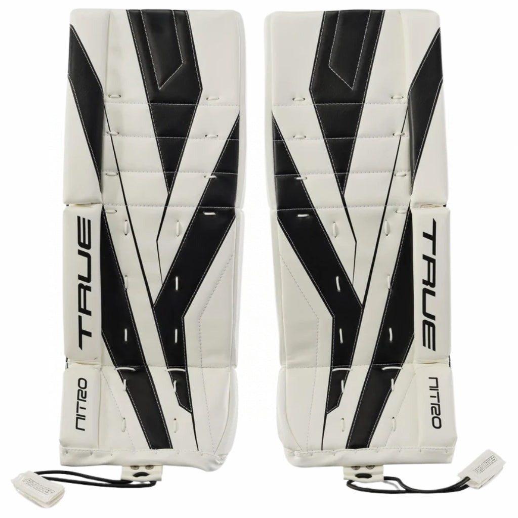 TRUE Goalie Protective Gear TRUE Catalyst Nitro Goalie Leg Pads Junior 2026 White Black