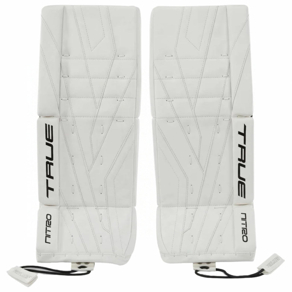 TRUE Goalie Protective Gear TRUE Catalyst Nitro Goalie Leg Pads Junior 2026 White