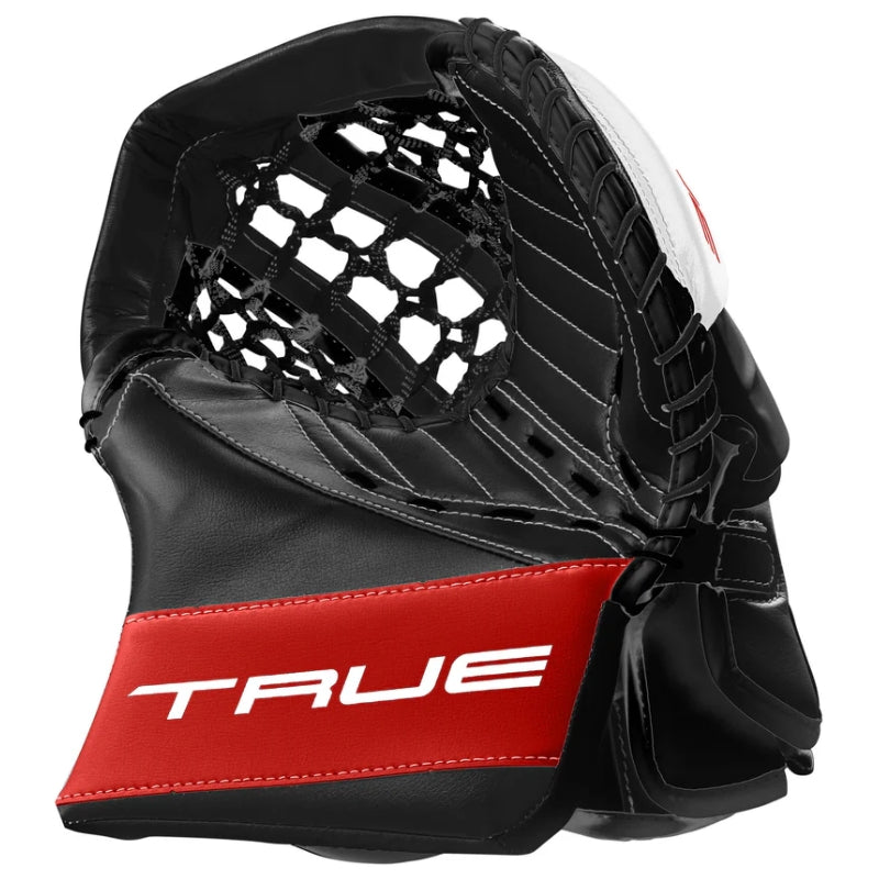 TRUE Goalie Protective Gear TRUE HZRDUS L95 Goalie Catcher Senior 2025 Black Red White