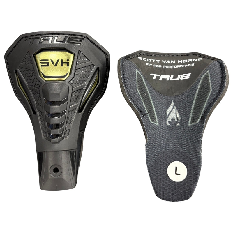 TRUE Hockey Accessories TRUE SVH X5 Custom Senior Tendon Guard Replacement Pair Black Gold