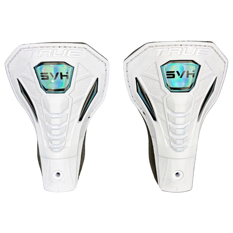 TRUE Hockey Accessories TRUE SVH X5 Custom Senior Tendon Guard Replacement Pair White Blue