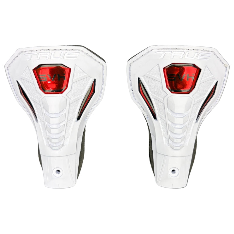 TRUE Hockey Accessories TRUE SVH X5 Custom Senior Tendon Guard Replacement Pair White Red