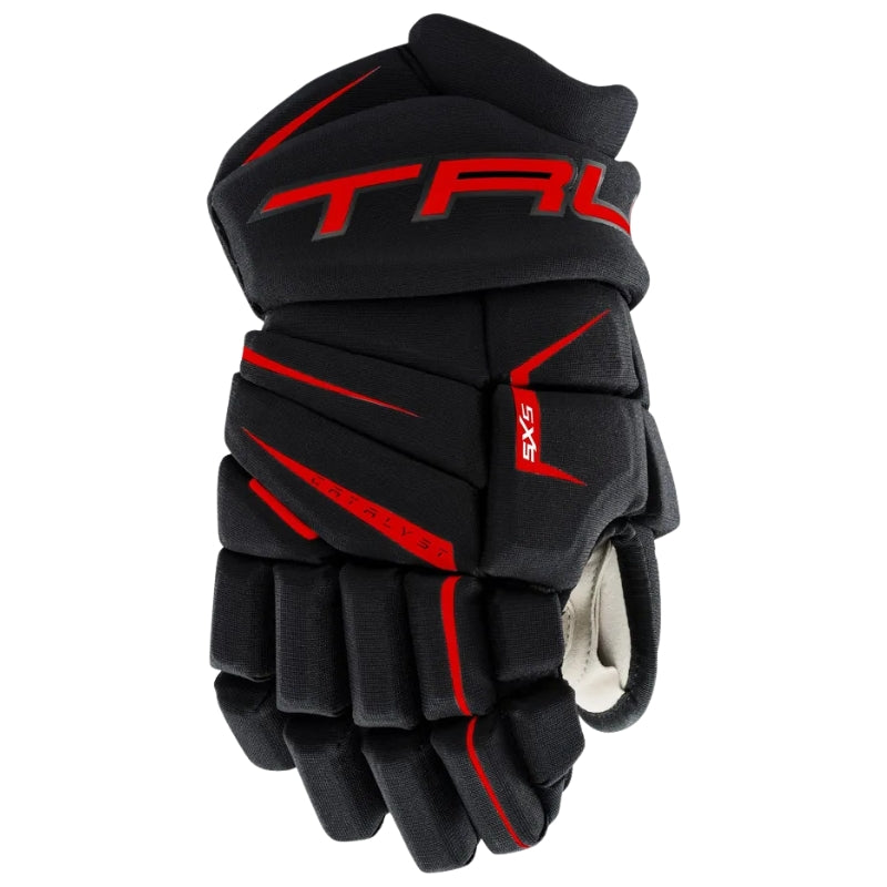 TRUE Hockey Gloves TRUE Catalyst 5X5 Hockey Gloves Senior 2025 Black Red