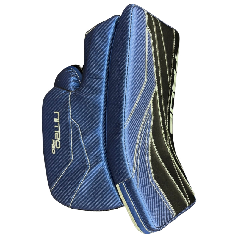 TRUE Hockey Goalie Protective Gear TRUE Catalyst Nitro Pro Custom Hockey Goalie Blocker Royal Black