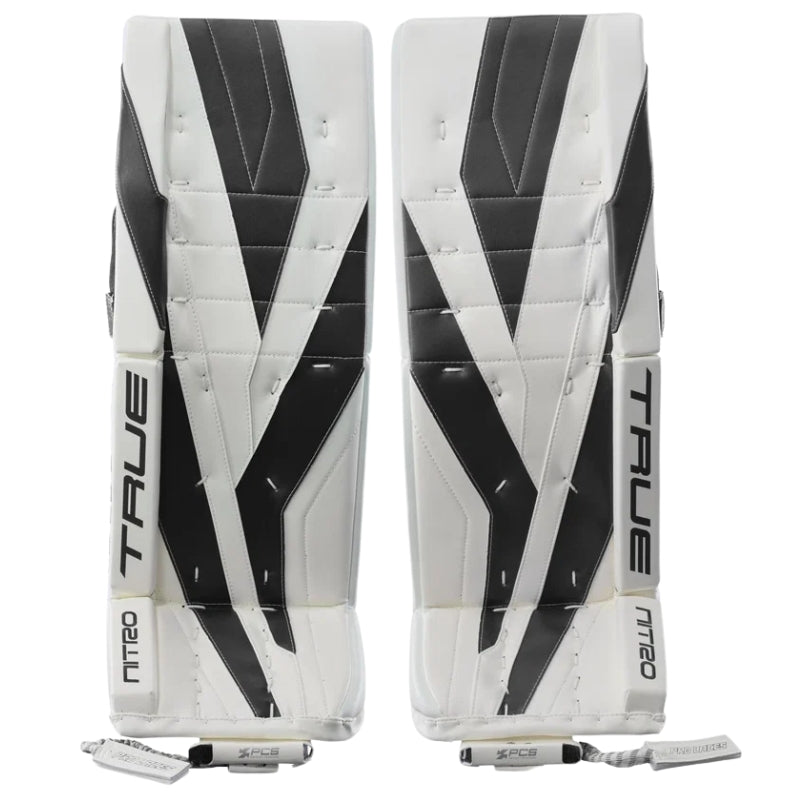 TRUE Hockey Protective Gear TRUE Catalyst NITRO Goalie Leg Pads Senior 2026 White Black