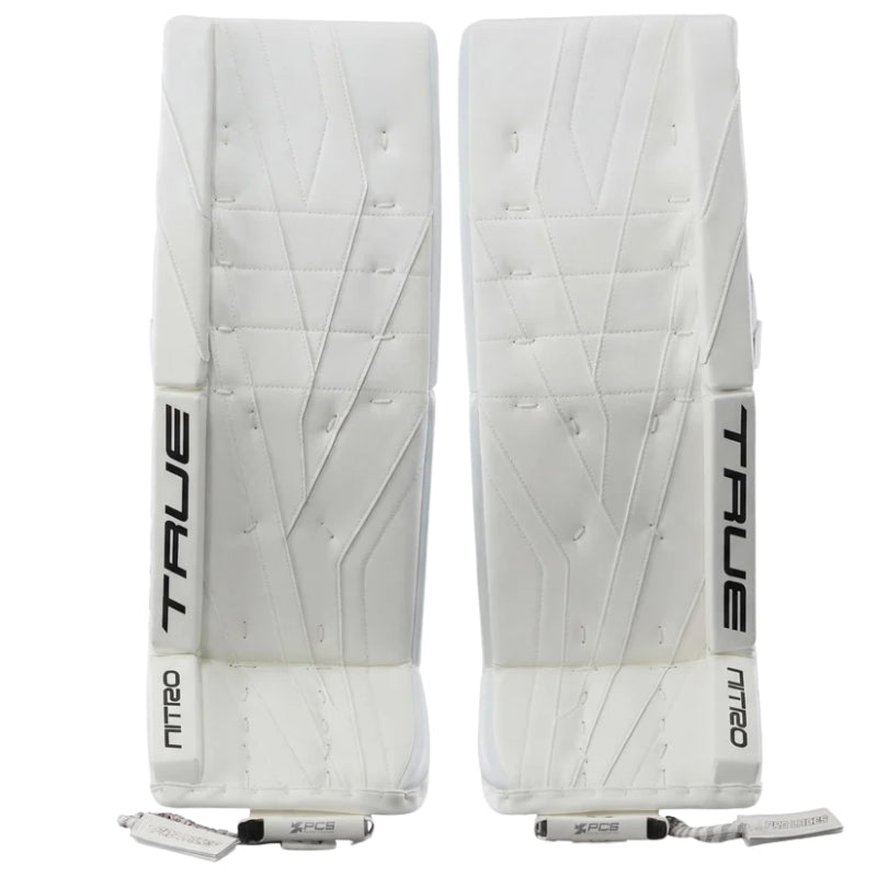 TRUE Hockey Protective Gear TRUE Catalyst NITRO Goalie Leg Pads Senior 2026 White