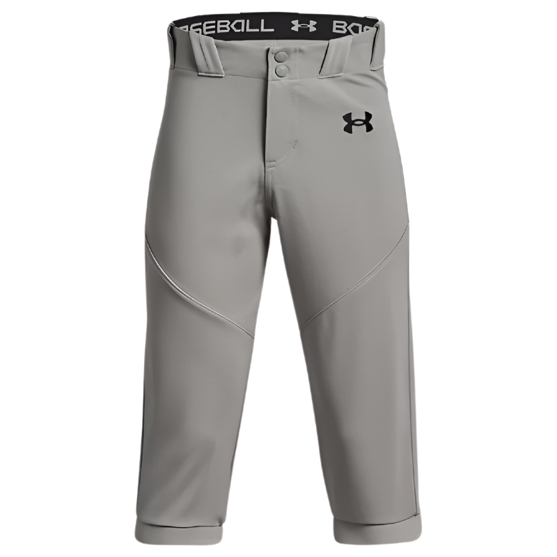 Under Armour Baseball Knicker Pants Under Armour Boys Youth gray front