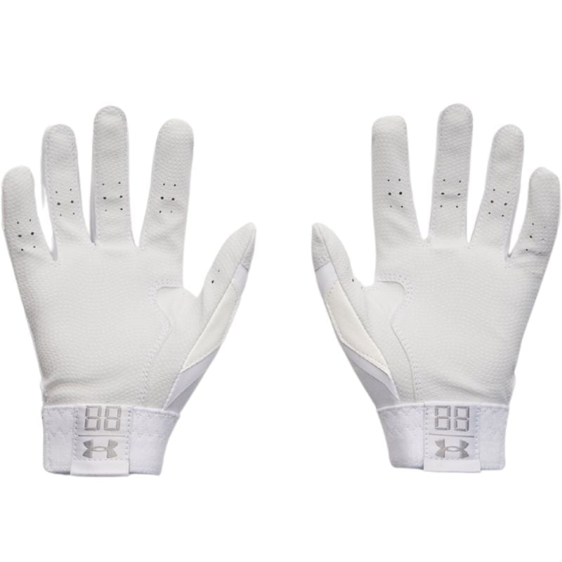 Under Armour (UA) Baseball Batting Gloves Under Armour (UA) Clean Up T-Ball Boys White/Silver palm 6000257