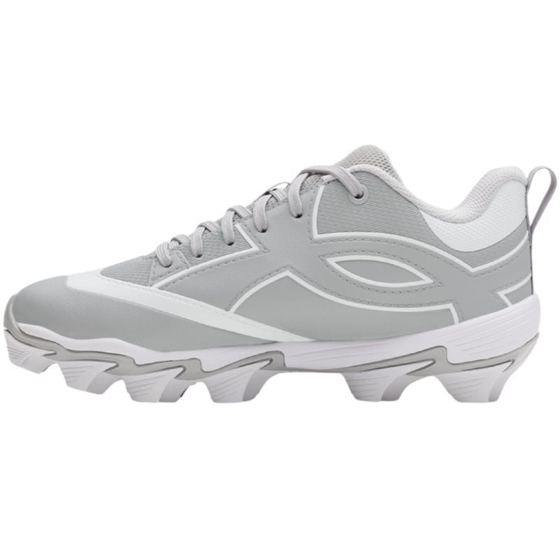 Under Armour (UA) Baseball Cleats Under Armour (UA) Leadoff Icon Low RM Junior Gray/White GW 6010143 2026