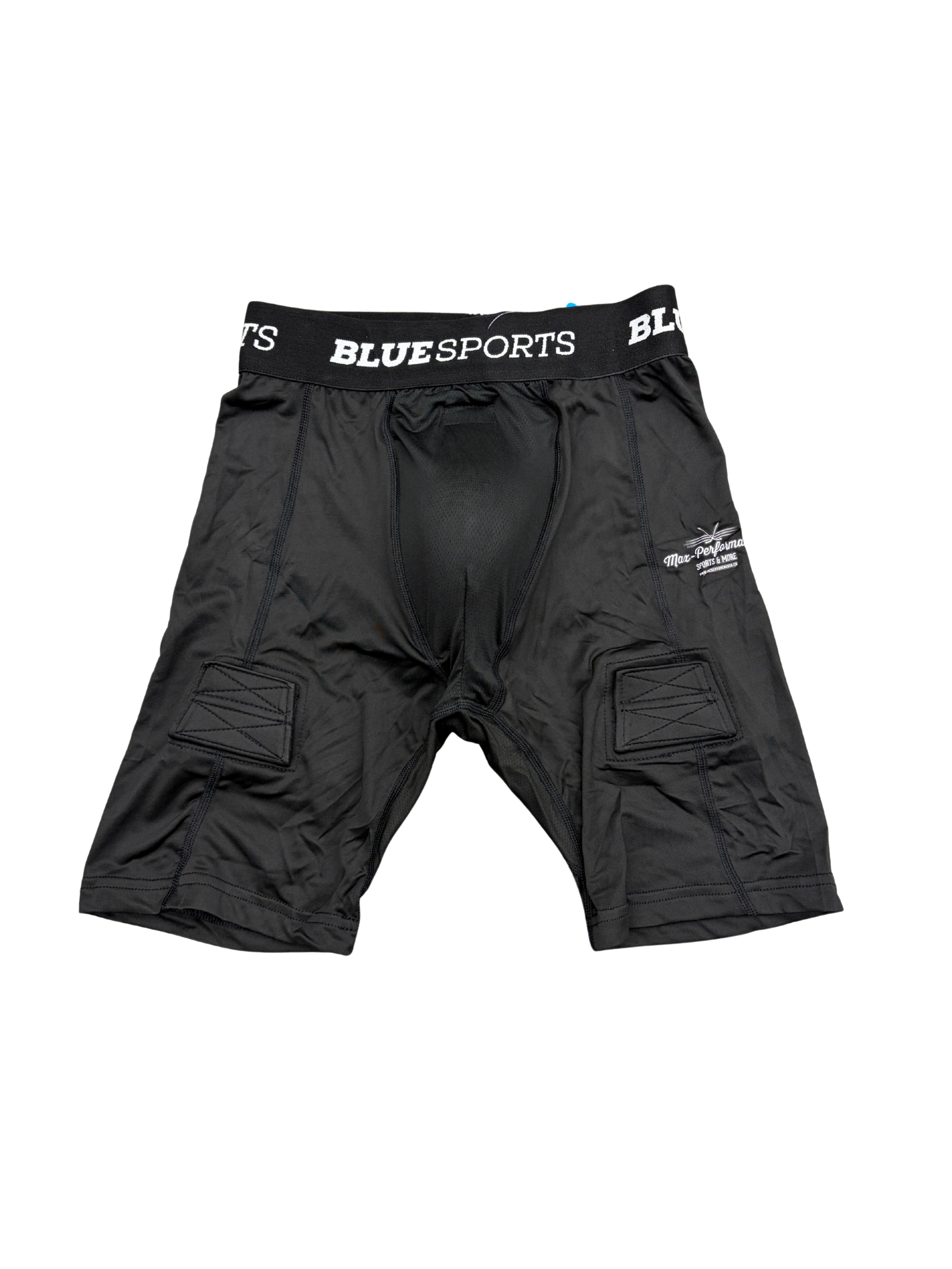 Blue Sports MPS Hockey Fitted Shorts with Cup - Senior