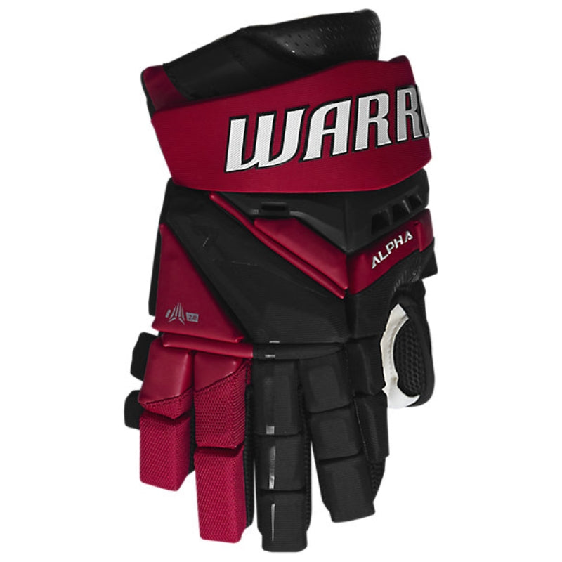 Warrior Hockey Protective Gear Warrior Alpha LX3 Pro Hockey Gloves Youth Black Red