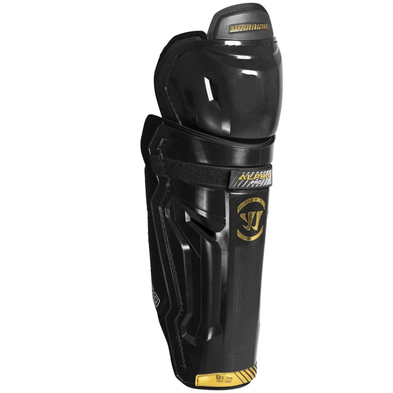 Warrior Hockey Shin Guards Warrior Alpha Pro (2026) Junior ALPSGJR6 Black 10" 11" 12" 13"