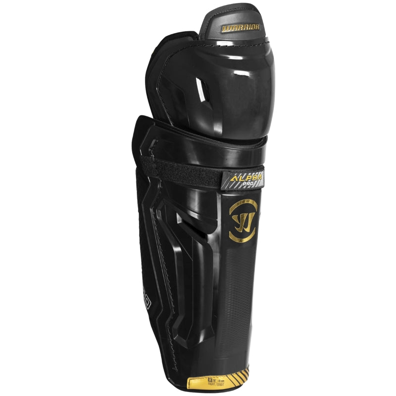 Warrior Hockey Shin Guards Warrior Alpha Pro (2026) Senior ALPSGSR6 Black 14" 15" 16"