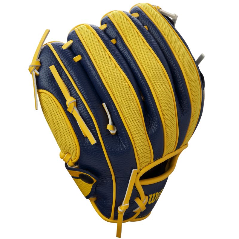 Wilson Baseball Gloves Wilson A200 Savannah Bananas 10" T-Ball (2026) Youth Banana YellowithNavy WBW10135910 Right-hand throw