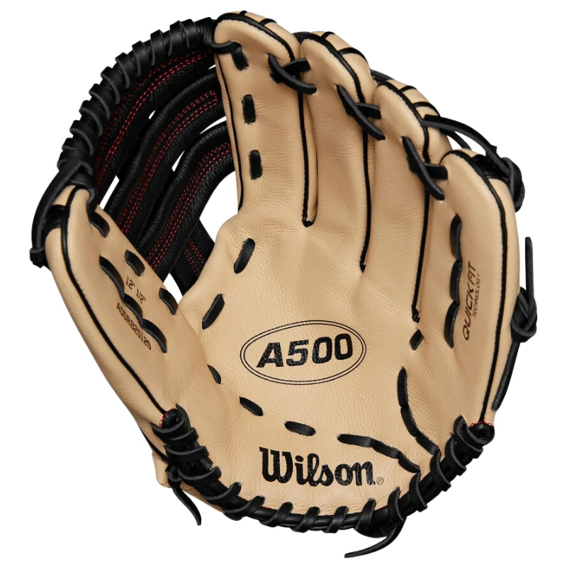 Wilson Baseball Gloves Wilson A500 12.5 inch Outfield Baseball Glove Youth WBW102544125