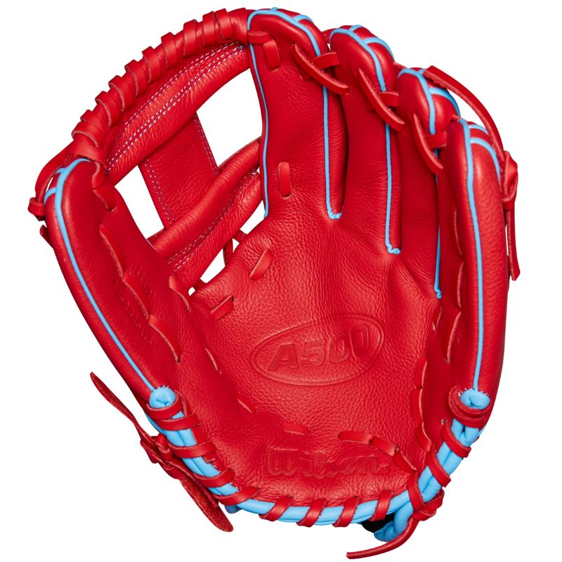 Wilson Baseball Gloves Wilson A500 Utility 11.5" Infield (2025) Youth Red/Blue/White WBW102540115 Right-hand throw Left-hand throw