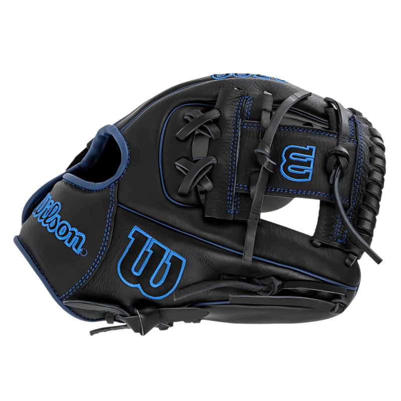 Wilson Baseball Gloves Wilson A700 Siren 11.25 inch Pedroia Fit Baseball Glove Youth Black Royal Right-hand throw