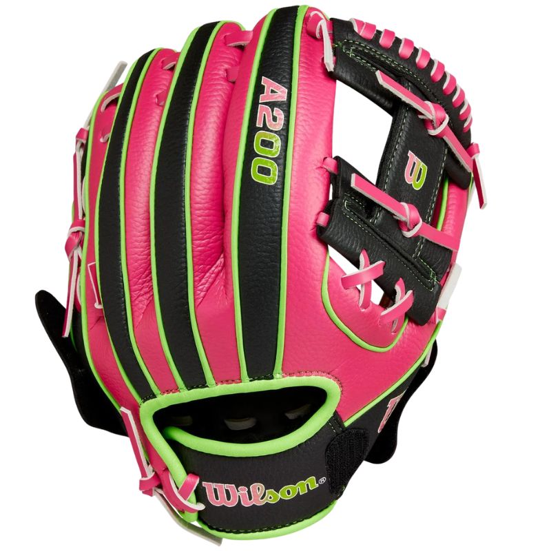 Wilson Baseball Gloves Wilson EZ Catch Party Animals 10-inch (2026) Youth Neon Pink/Black/Neon Green WBW10221310 WBW10221410 RHT LHT