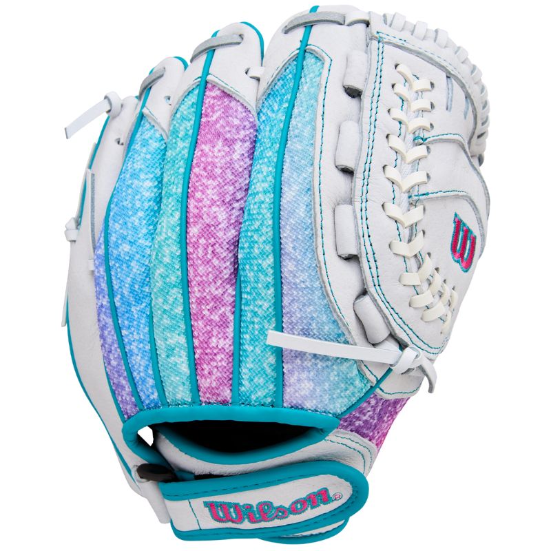 Wilson Softball Gloves Wilson Flash 11-inch Fastpitch (2026) Youth White/Purple/Teal WBW10398411 RHT