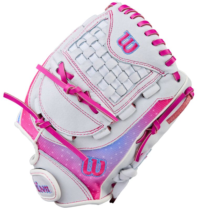 Wilson Softball Gloves Wilson Flash 11.5-inch Fastpitch (2026) Youth White/Neon Pink WBW103986115 LHT