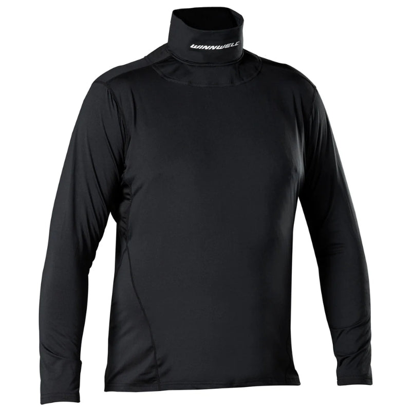 Winnwell Hockey Protective Gear Winnwell Base Layer Top With Built In Neck Guard Senior NG0300SR