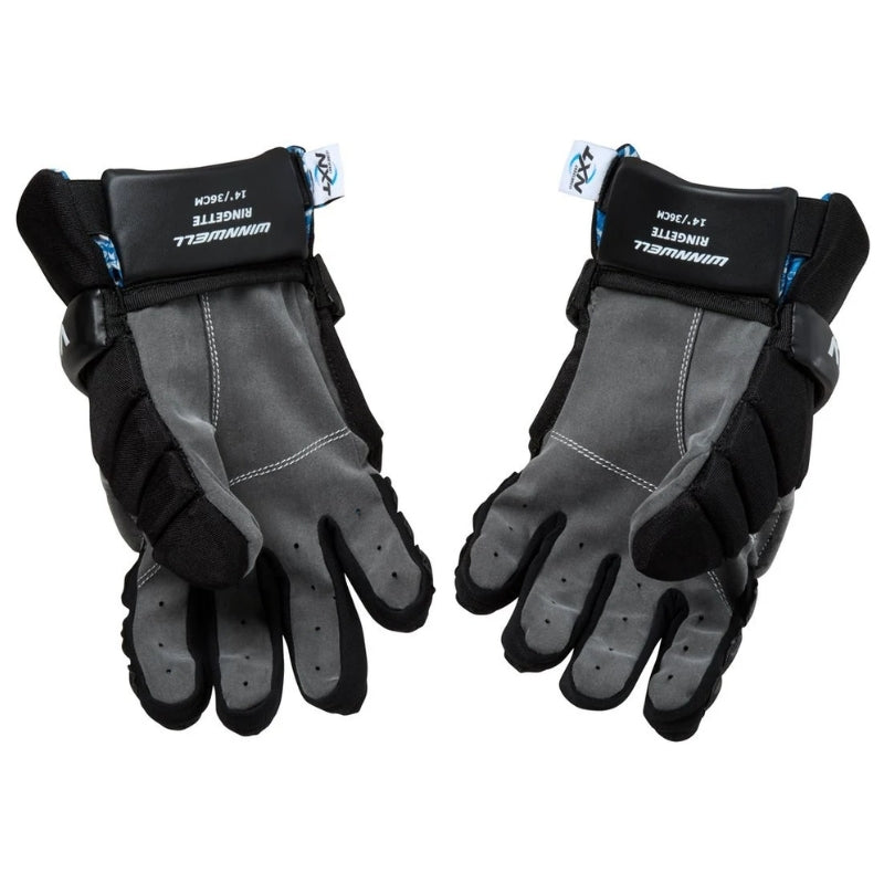 Winnwell Ringette Protective Gear Winnwell Athena Pro Knit Ringette Gloves Junior Black HG0201K:JR