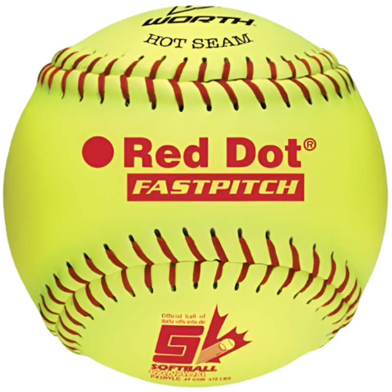 Worth Softballs Worth Rawlings 12" Red Dot Fastpitch One size (OS) PX2RYLC Yellow