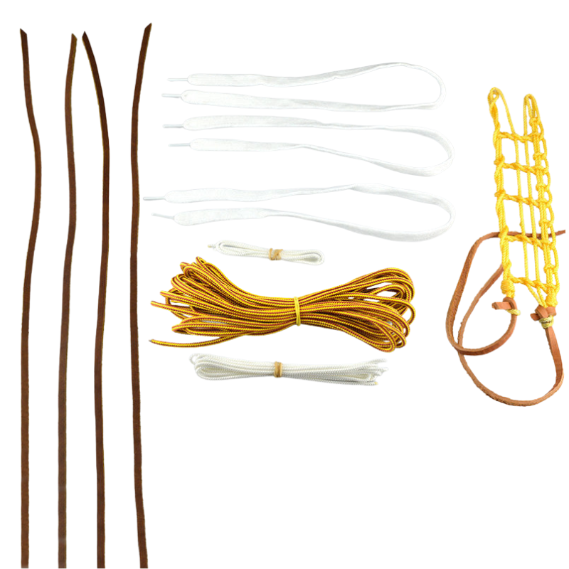 Traditional Boot Lace Pocket Stringing Kit with Sidewall for Wood Lacrosse Sticks