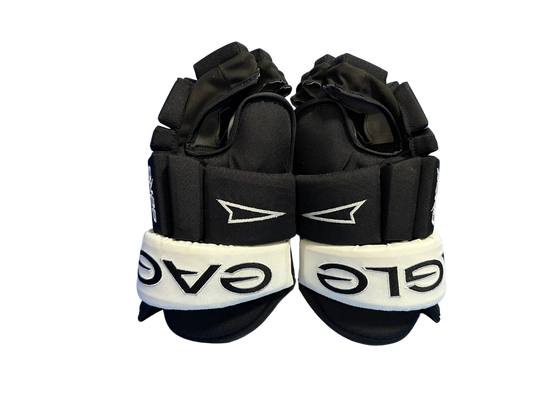 Eagle Aero Black with White Cuff Custom Gloves - Senior
