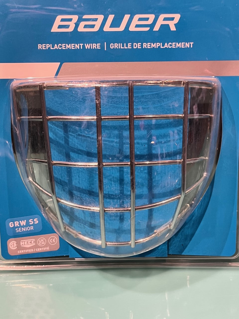 Bauer Replacement Goalie Mask Wire Cage SR - Certified