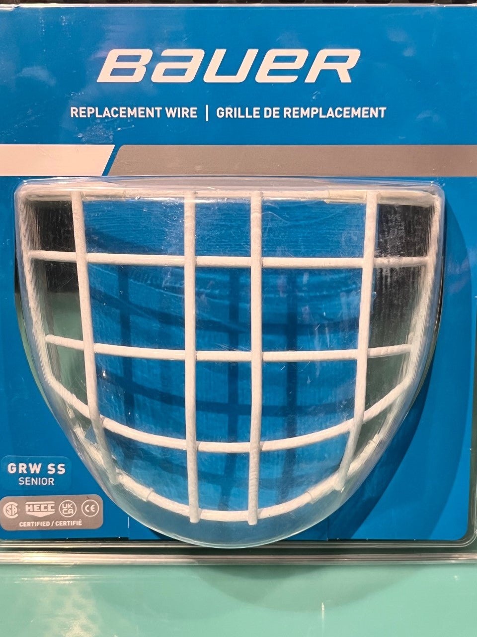 Bauer Replacement Goalie Mask Wire Cage SR - Certified
