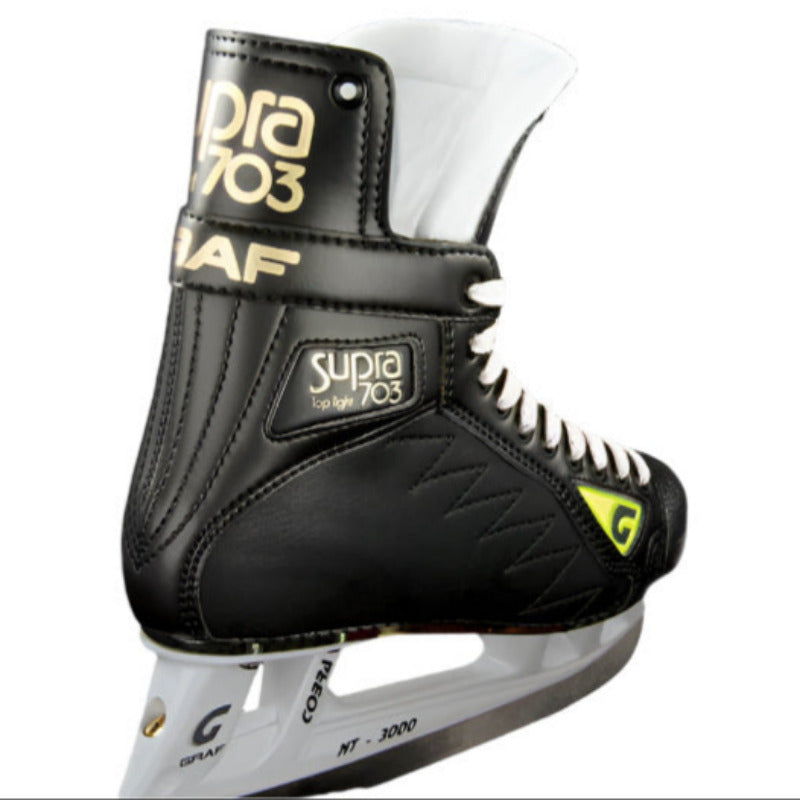 Graf Hockey Skates Graf Classic Supra G 703 (Player) Senior Black back side facing right