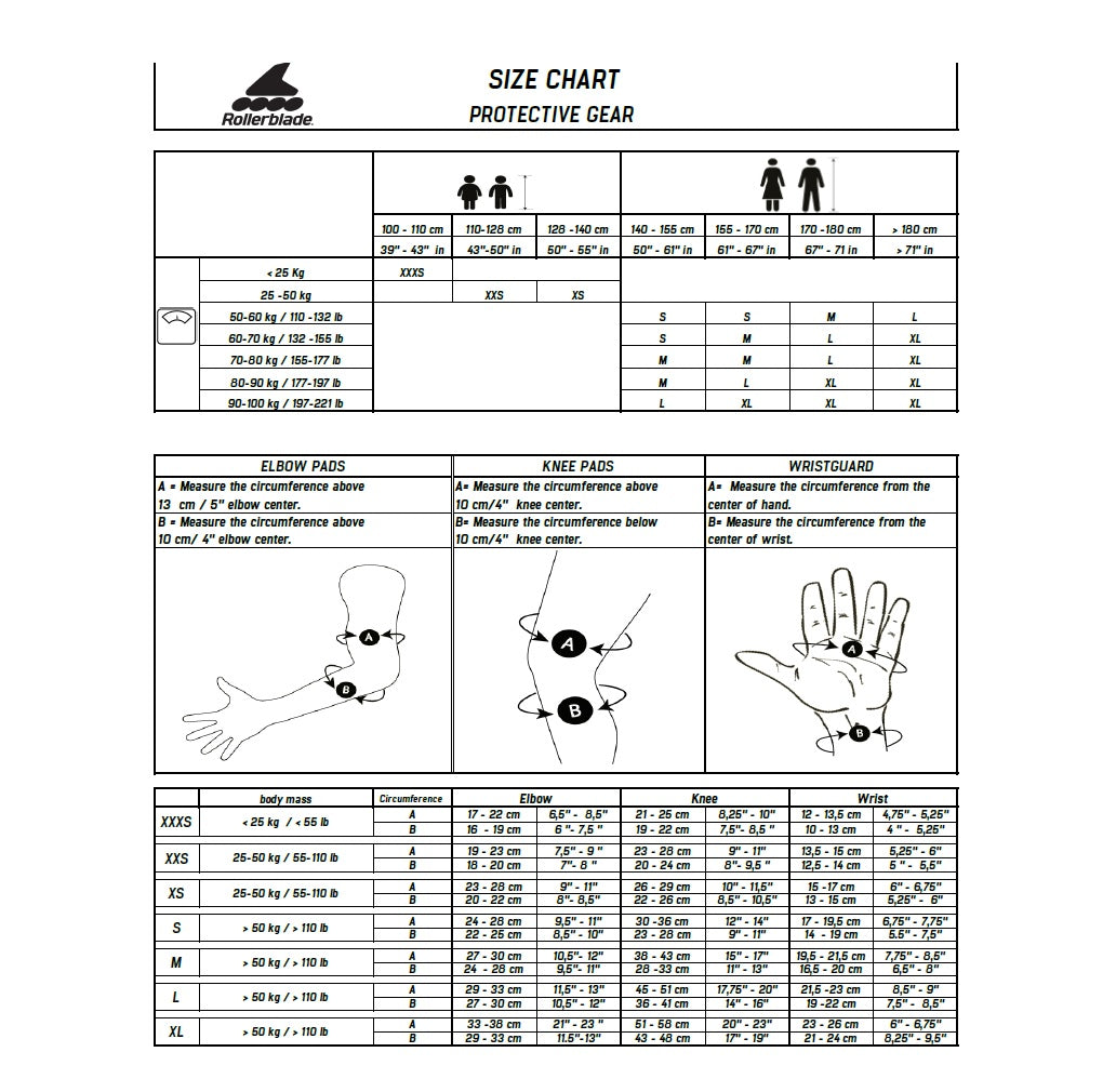 Rollerblade-safety-equipment-sizing-chart