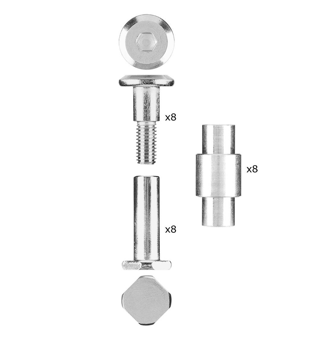 Sonic Rollerblade Extender Square Axle Kit