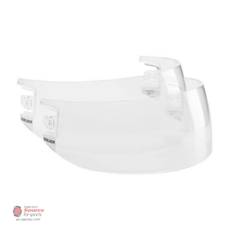 Bauer Pro-Clip 2-Pack Replacement Visors - Straight - Clear | Time Out Source For Sports
