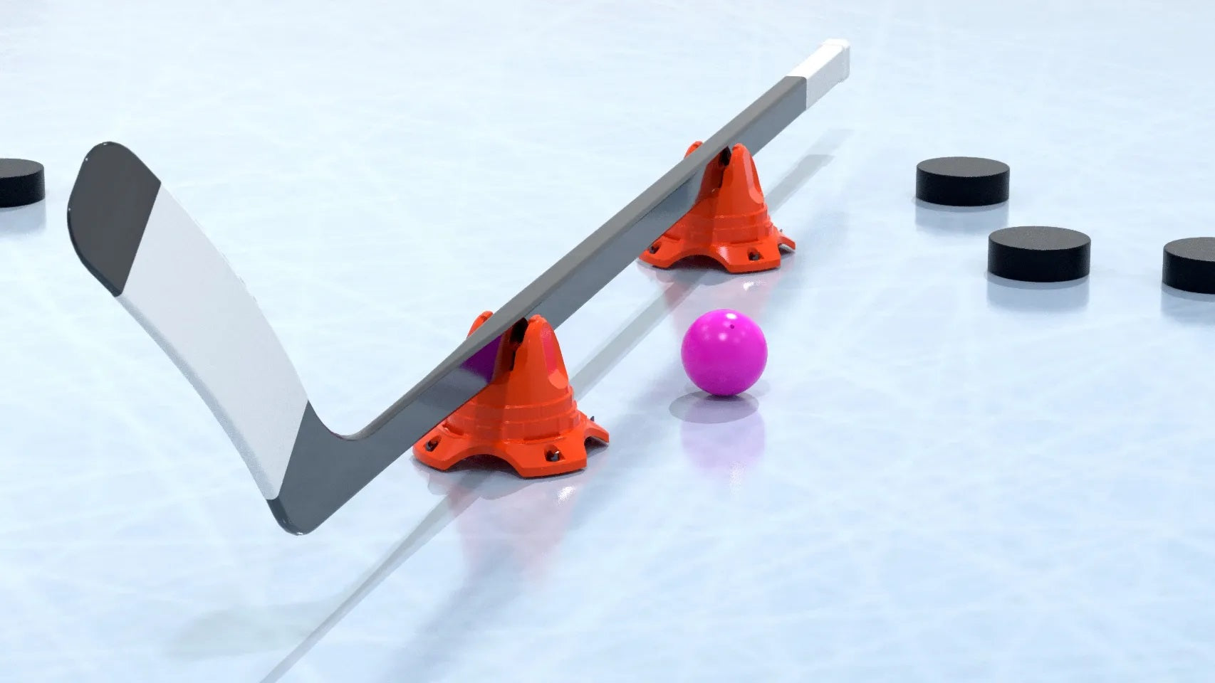 Hockey-Dot Underpass-X Training Cones